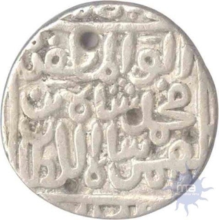 Silver Tanka of Muhammad Shah I of Bahamani Sultanate.