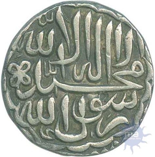 Silver Rupee of Akbar of Jaunpur Mint.