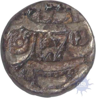 Silver Rupee of Jahangir of Allahabad Mint.