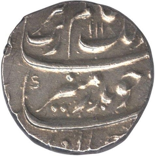 Silver Rupee of Aurangzeb Alamgir of Torgal Mint.