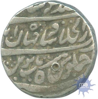 Silver Rupee of Alamgir II of Shahjahanabad Mint,