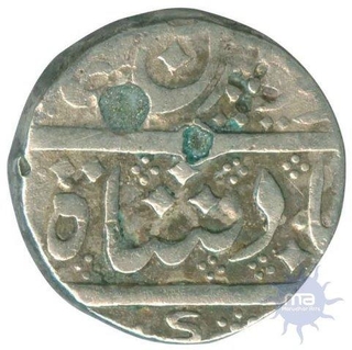 Silver One Rupee Coin of Madras Presidency.