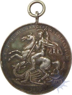 Army Temperance Medal for staying sober of 1893.