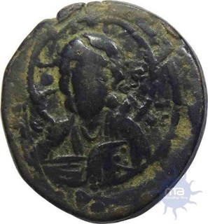 Copper Follis Coin of Byzantine Empire.