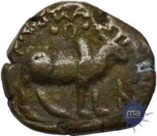 Copper Coin of Kujula Kadphises of Kushan Dynasty.