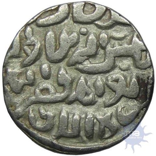 Silver Tanka Coin of Shams Al-Din Ilya of Bengal Sultanate.