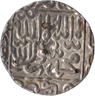 Silver Tanka Coin of Rukn al-din barbak of Bengal Sultante.