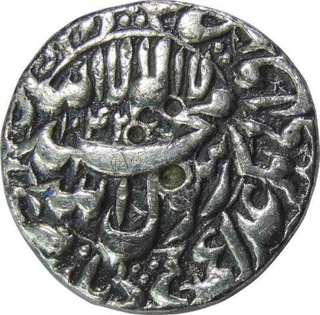 Silver Rupee of Shah Jahan of Multan Mint. 