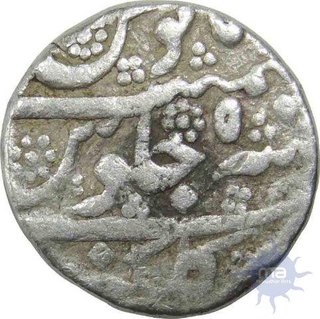 Silver Rupee of Aurangzeb Alamgir of Gulkunda Mint.