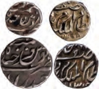 Silver Coins of Mir Mahbub Ali Khan of Hyderabad State.