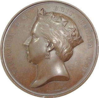 Copper Medal of United Kingdom of 1869.