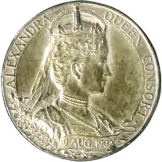 Silver Coronation Medal of United Kingdom of 1902.