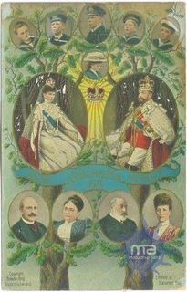 Picture Post card of The Coronation of King George V and Queen Marry.