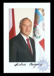 Autograph  of Andris Berzins of  President Of Latvia.