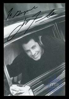 Autograph of John Joseph Travolta of  American actor and dancer and singer of nominated for the Academy.