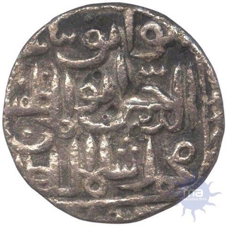 Silver Tanka coin of  Muhammad Shah II of Bahmani Sultanate.