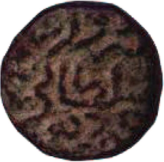 Copper Tanka Coin of Firuz Shah Tughluq of Delhi Sultanate.