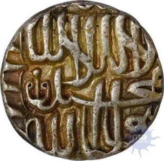 Silver Rupee Coin of Akbar of Bhakkar Mint.