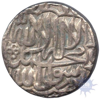 Silver Rupee Coin of Muhammad Akbar of Patna Mint.