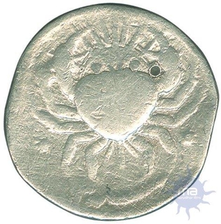 Silver Zodiac Rupee Coin of Muhammad Jahangir of Ahmadabad Mint.