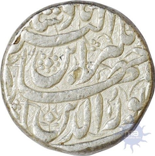 Silver Rupee Coin of Jahangir of Ahmadabad Mint.