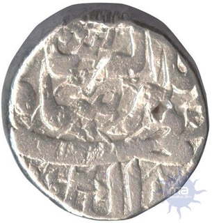 Silver Rupee Coin of Muhammad Jahangir of Akbarnagar Mint.