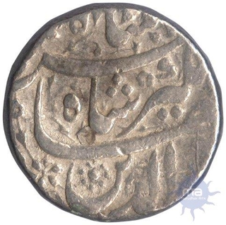 Silver Rupee Coin of Jahangir of  Burhanpur Mint.