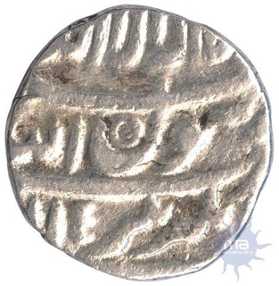 Silver Half Rupee Coin of Muhammad Shah Jahan of Jahangirnagar Mint.