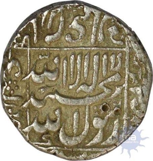 Silver Rupee Coin of Shah jahan of Khambayat Mint.