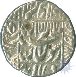 Silver Rupee Coin of Shah Jahan of Lahore Mint.