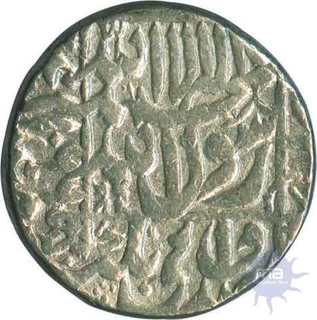 Silver Rupee Coin of Muhammad Shah Jahan of Surat Mint.