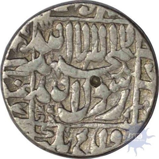 Silver Rupee Coin of shah jahan of Surat Mint.