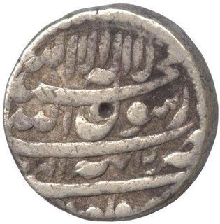 Silver Rupee Coin of Muhammad Shah Jahan of Tatta Mint.