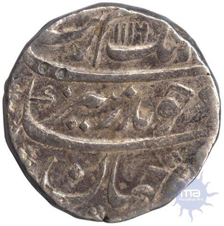 Silver Rupee Coin of Aurangazeb Alamgir of Ahsanabad Mint.