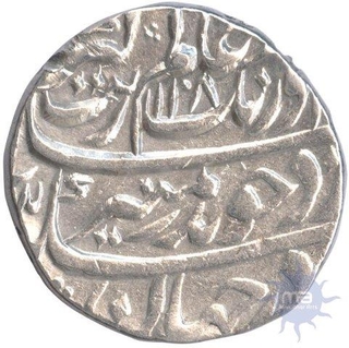 Silver Rupee Coin of Aurangzeb Alamgir of Ajmer Mint.