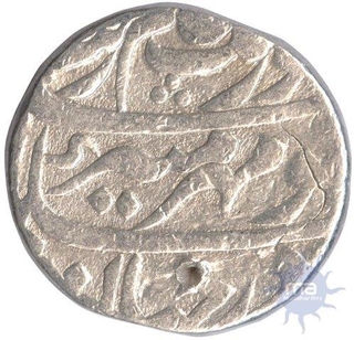 Silver Rupee Coin of Aurangzeb Alamgir of Akbarnagar Mint.