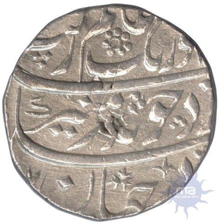 Silver Rupee Coin of Aurangzeb Alamgir of Akbarabad Mint.