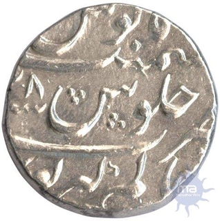 Silver Rupee Coin of Aurangzeb Alamgir of Alamgirpur Mint.