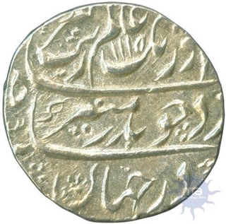 Silver Rupee Coin of Aurangzeb Alamgir of Bareli Mint.