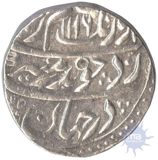 Silver Rupee Coin of Aurangazeb Alamgir of  Itawa Mint.