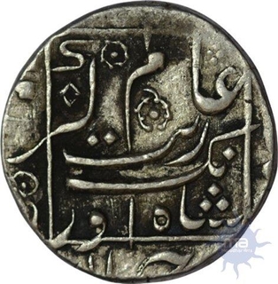 Silver Rupee Coin of Aurangzeb Alamgir of Junagarh Mint.