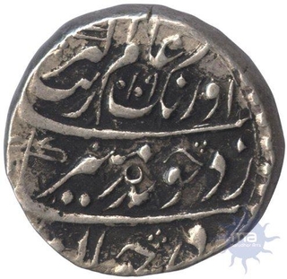 Silver Rupee Coin of Aurangzeb Alamgir of Sholapur Mint.