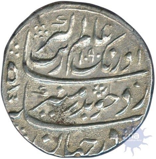 Silver Rupee Coin of Aurangzeb Alamgir of Surat Mint.