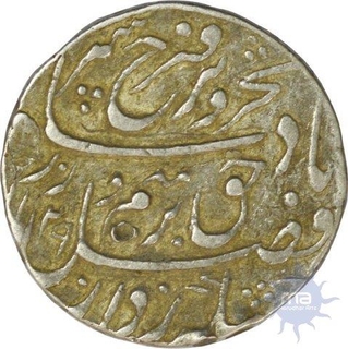 Silver Rupee Coin of Farrukhsiyar of Gwalior Mint.