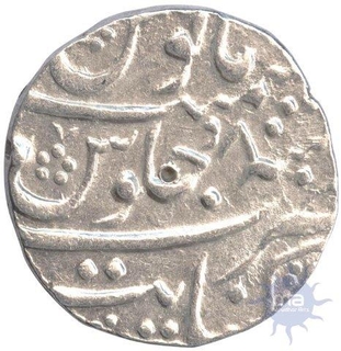 Silver Rupee Coin of Farrukhsiyar of Khambayat Mint.