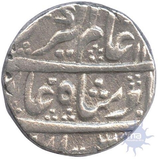 Silver Rupee Coin of Alamgir II  of Shahjahanabad Mint.