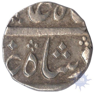 Silver Half  Rupee Coin of Shah Alam II  of Surat Mint.