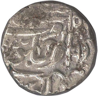 Silver Rupee Coin of Daulat Rao of Gwalior.