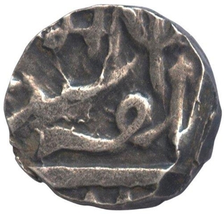 Silver Half Rupee Coin of Jayaji Rao of Gwalior.