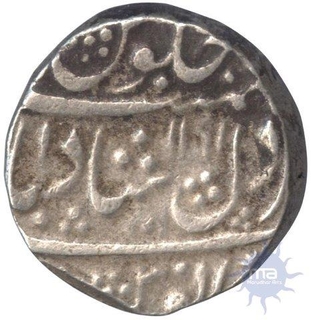 Silver Rupee Coin of Hyderabad Feudatory Narayanpett of Dilshadabad Mint.